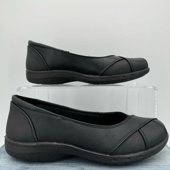 NEW Easy Street Kaz Women’s Slip-On Flats Black Size 6M - Picture 1 of 10